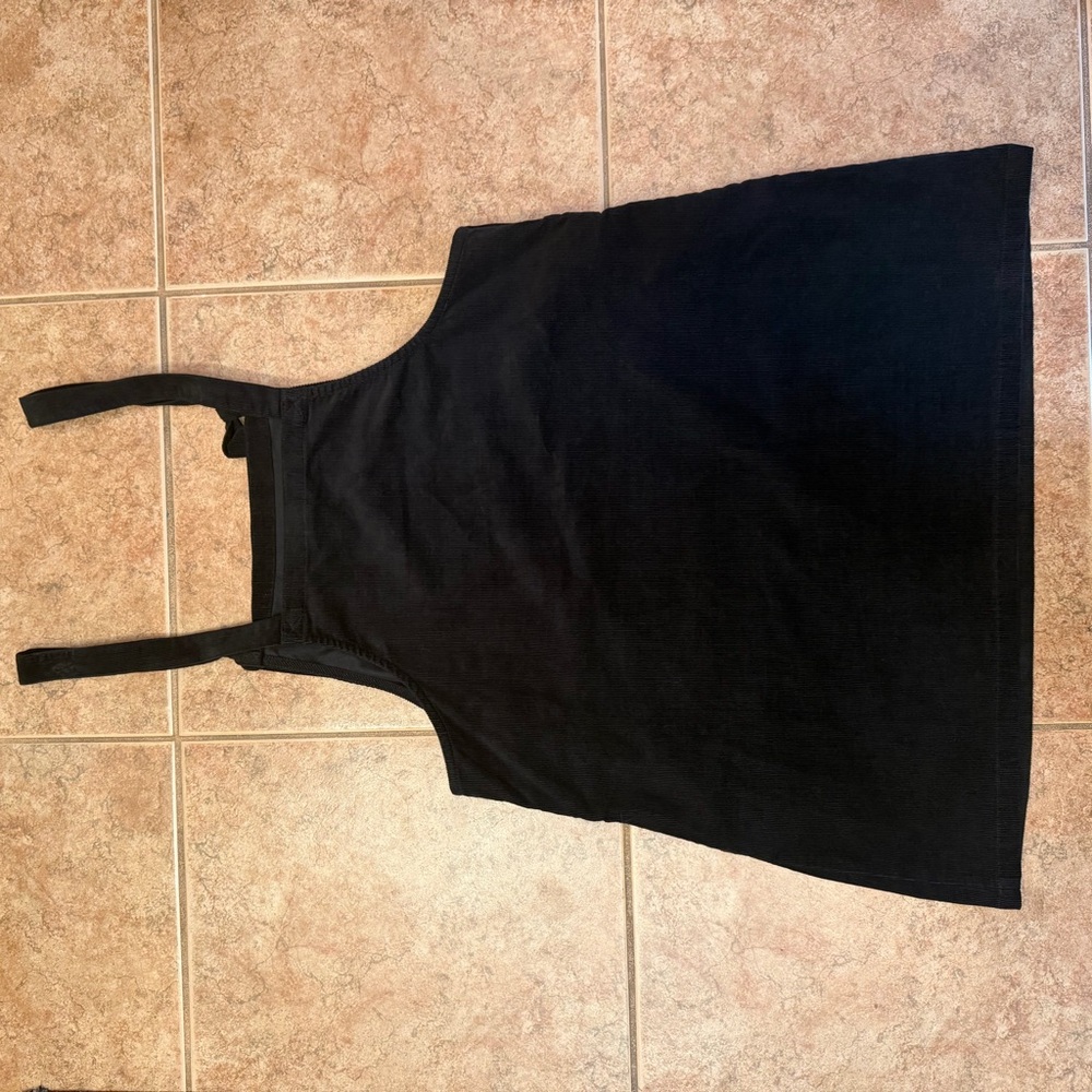 Lucy And Yak Black Mini Pini Organic Corduroy Pinafore Dress US 18 - Picture 4 of 7